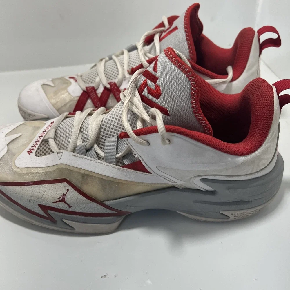 Size 11 - Jordan One Take 3 White Gym Red